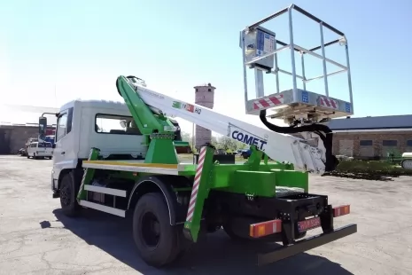 На объектах критической инфраструктуры в Сумской области будет работать автовышка Comet на Dongfeng