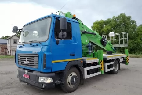 В Полтавской области будет работать новый автогидроподъемник SKYMAN DS-340 на базе МАЗ-4371