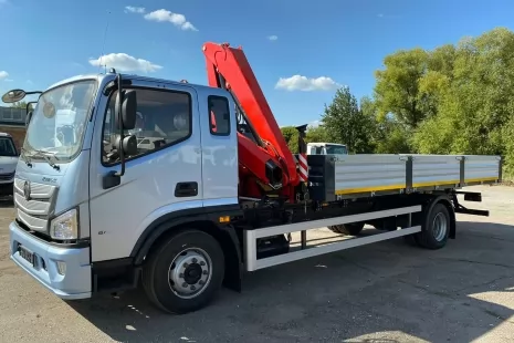 На базе FOTON AUMARK BJ1128 изготовлена новая бортовая платформа с КМУ