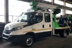 14-метровый автогидроподъемник COMET 14 | 2 | 6 HQ JIB на IVECO Daily Dual Cab