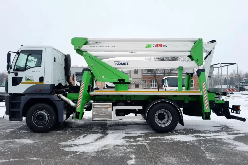 На базі FORD зібрано нову автовишку COMET 26 | 2 | 13 HQ JIB з комбінованою стрілою, фото 6
