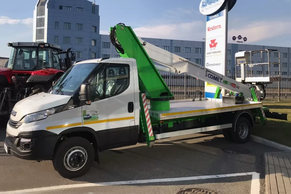 22-метрова автовишка COMET вперше в Україні встановлена на шасі IVECO, фото 9