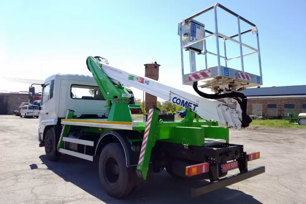 Техкомплект виготовив перший автогідропідйомник COMET 19 2 | 14 HQ на базі китайського шасі Dongfeng, фото 3