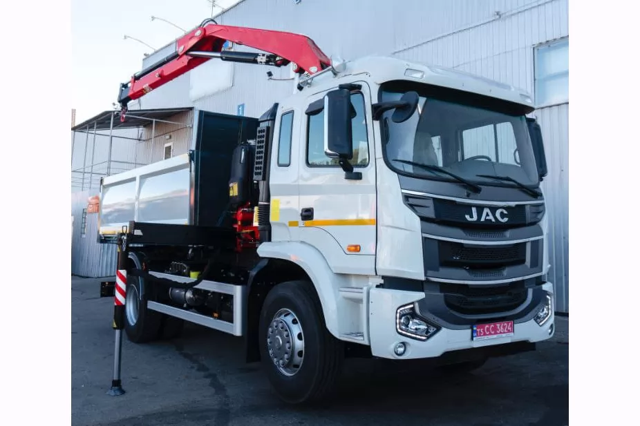 На базі JAC N200 виготовлено самоскид КОШМАНІВЕЦЬ з краном-маніпулятором, фото 9