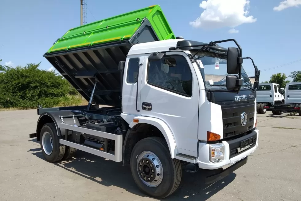 Китайське шасі DONGFENG EQ3165 та самоскидний кузов від Техкомплект - зробили самоскид з г/п 6,5 тонн!, фото 6