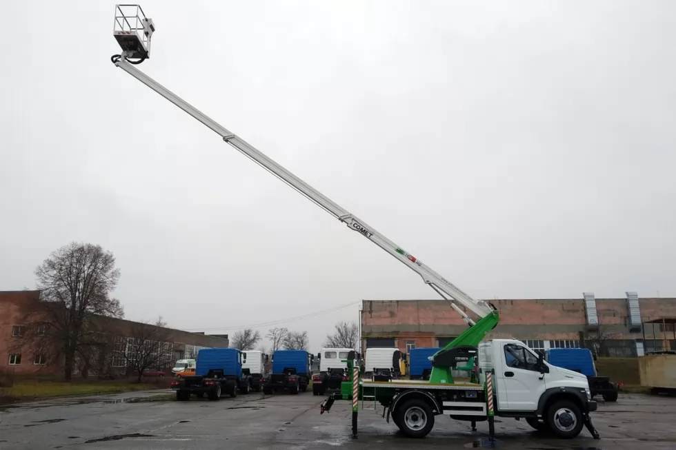 Виготовлено нову автовежу Comet 18 м на базі GAZON Next (HDC Белава), фото 1