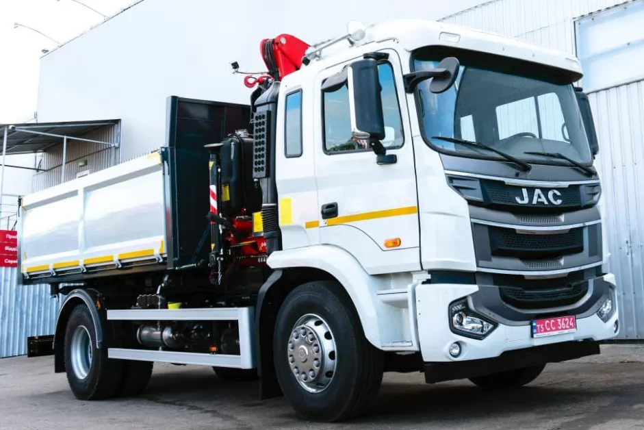 На базі JAC N200 виготовлено самоскид КОШМАНІВЕЦЬ з краном-маніпулятором, фото 11