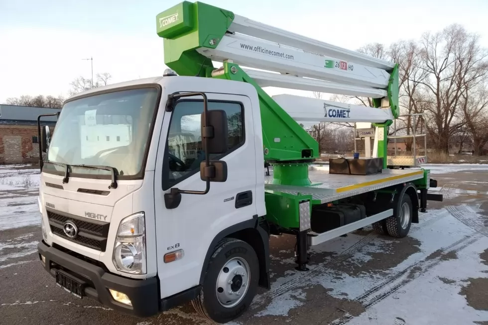 Вантажне шасі Hyundai EX8 - нова модель базового шасі для монтажу автовишок Comet, фото 21