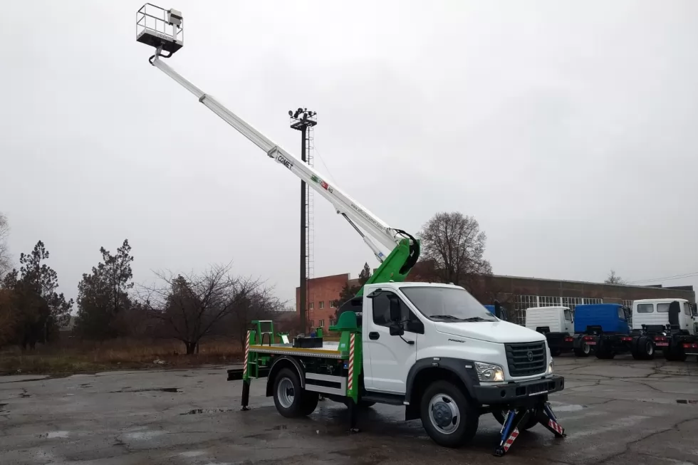 Виготовлено нову автовежу Comet 18 м на базі GAZON Next (HDC Белава), фото 18