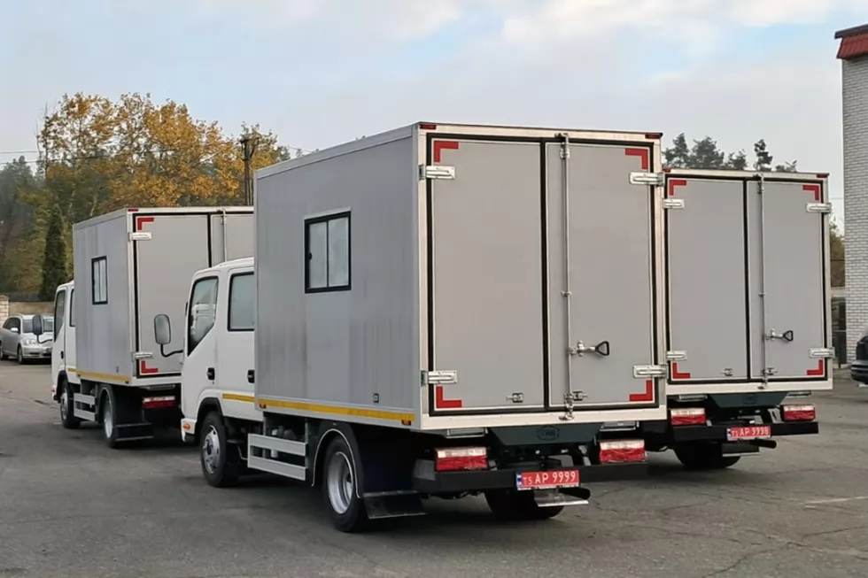 Відвантажено партію бригадних автомобілей на базі JAC N56DC, фото 5