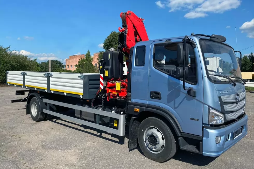 На базі FOTON AUMARK BJ1128 виготовлено нову бортову платформу з КМУ, фото 4