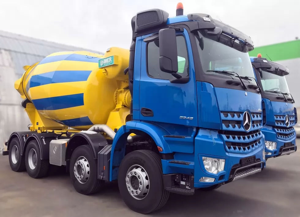 Автобетонозмішувачі IMER Group LT 9.7H успішно встановлені на Mercedes, фото 2