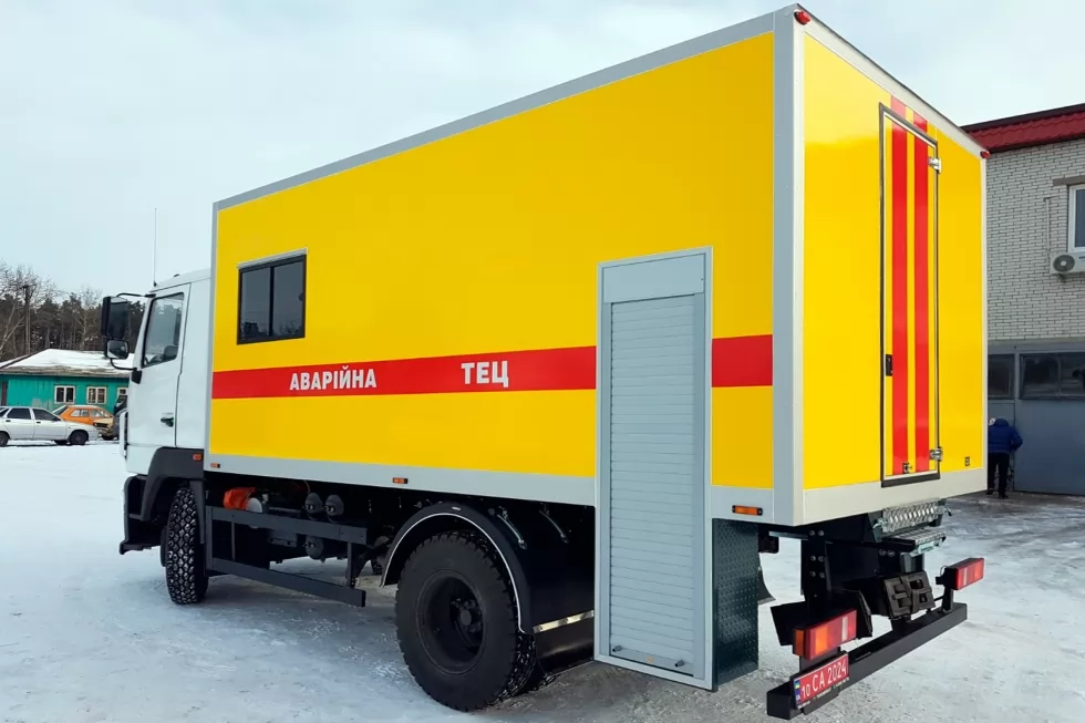 На базі МАЗ-4381 виготовлено аварійно-ремонтну майстерню для Чернігівської ТЕЦ, фото 3