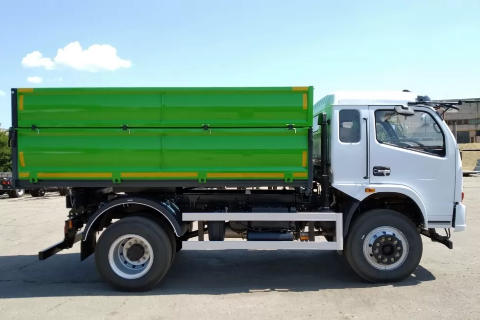 Китайське шасі DONGFENG EQ3165 та самоскидний кузов від Техкомплект - зробили самоскид з г/п 6,5 тонн!, фото 14