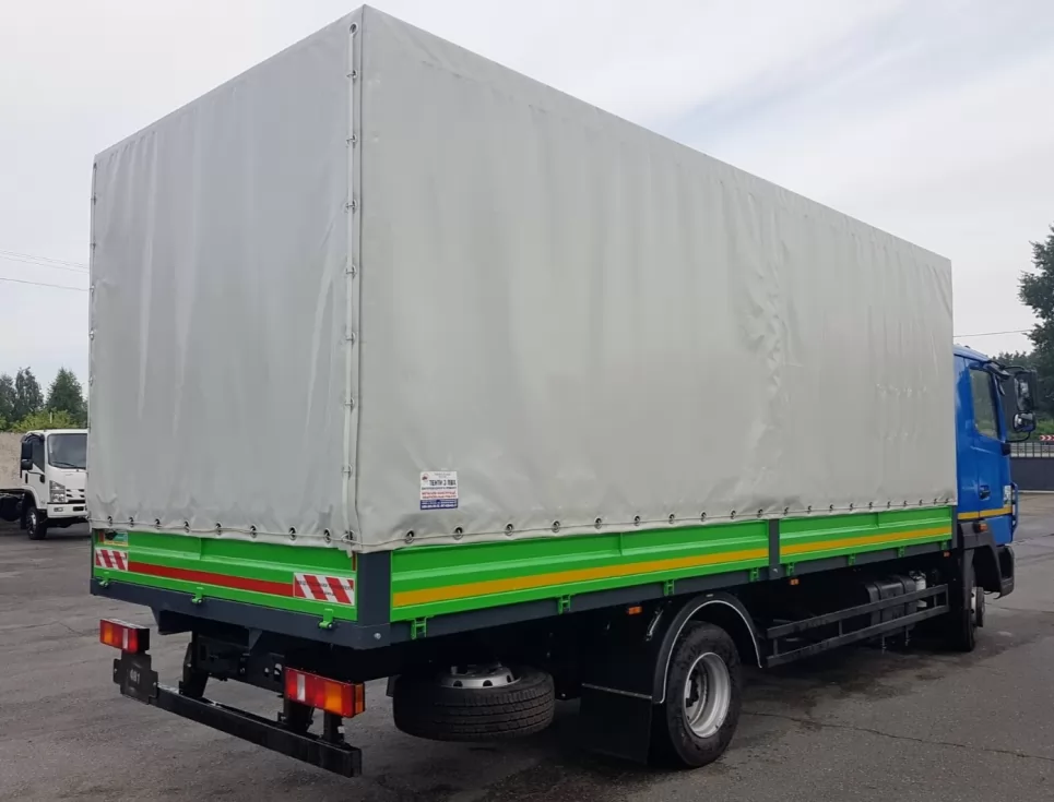 Для Закарпаттяобленерго виготовлено 2 бортові платформи з тентом, фото 2