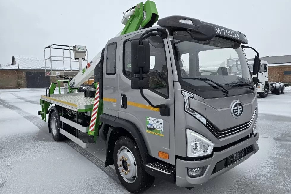 Виготовлено новий автогідропідіймач 18 м на базі шасі FAW, фото 6