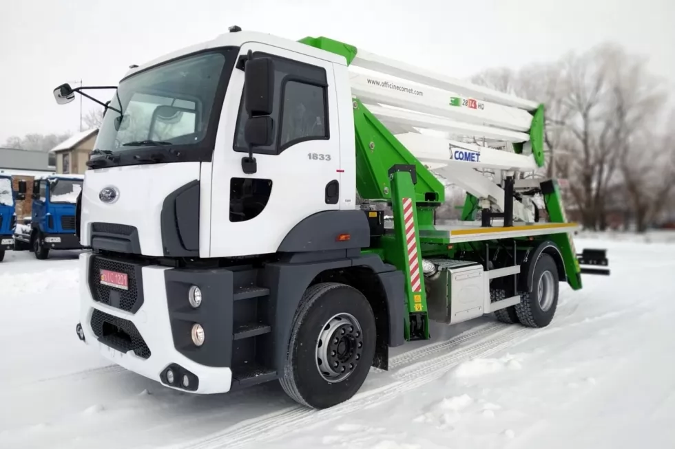 Для монтажу автовишок Comet в Україні вперше використано турецьке шасі FORD Trucks, фото 2