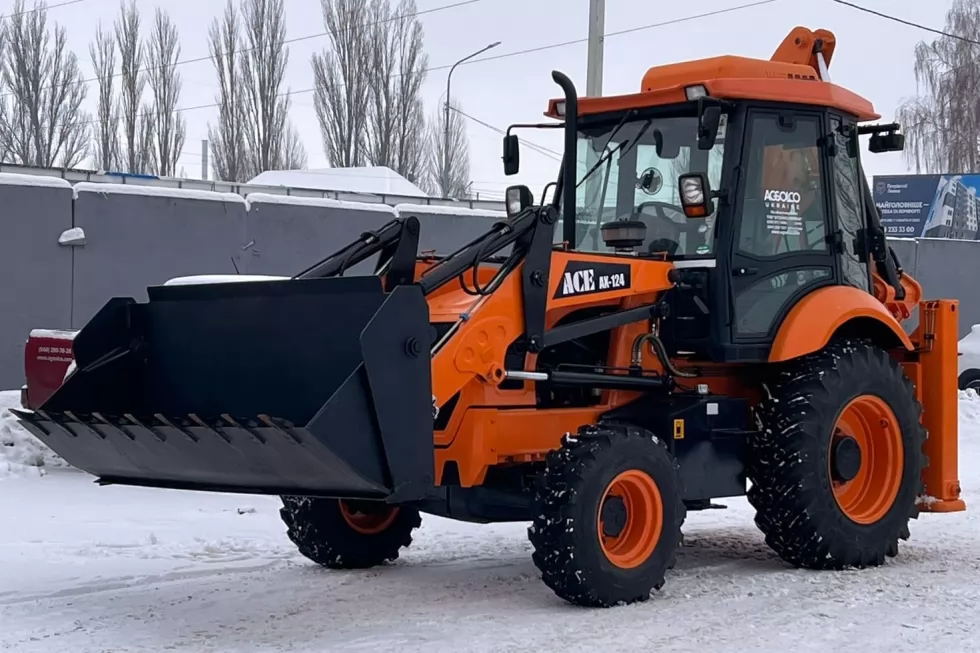 Комунальникам Донеччини відвантажено екскаватор-навантажувач ACE AX124, фото 8