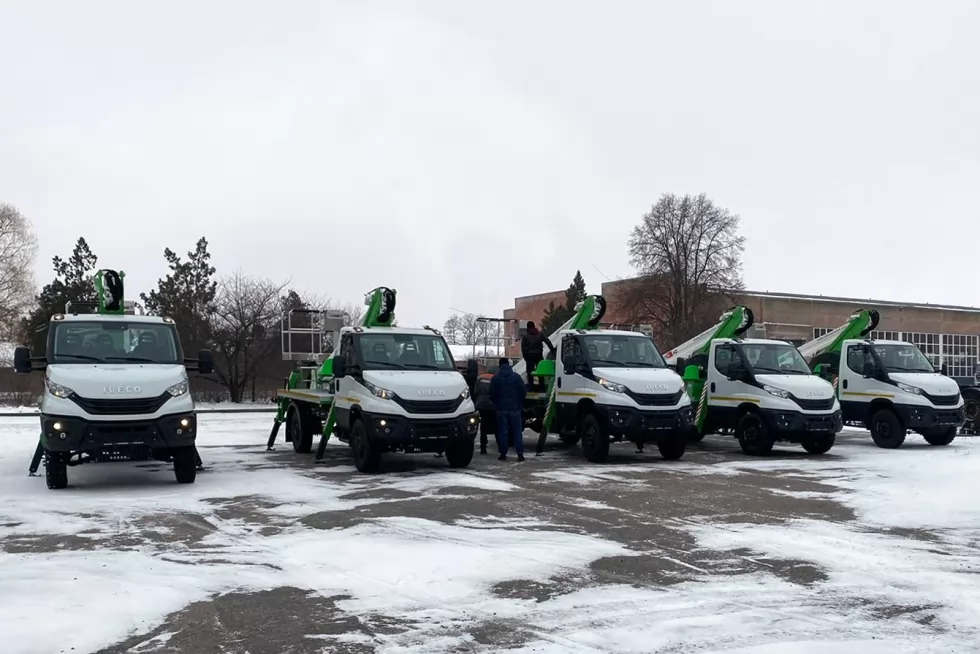 Виконано черговий етап відвантажень автовишок для критичної інфраструктури Харківщини, фото 1