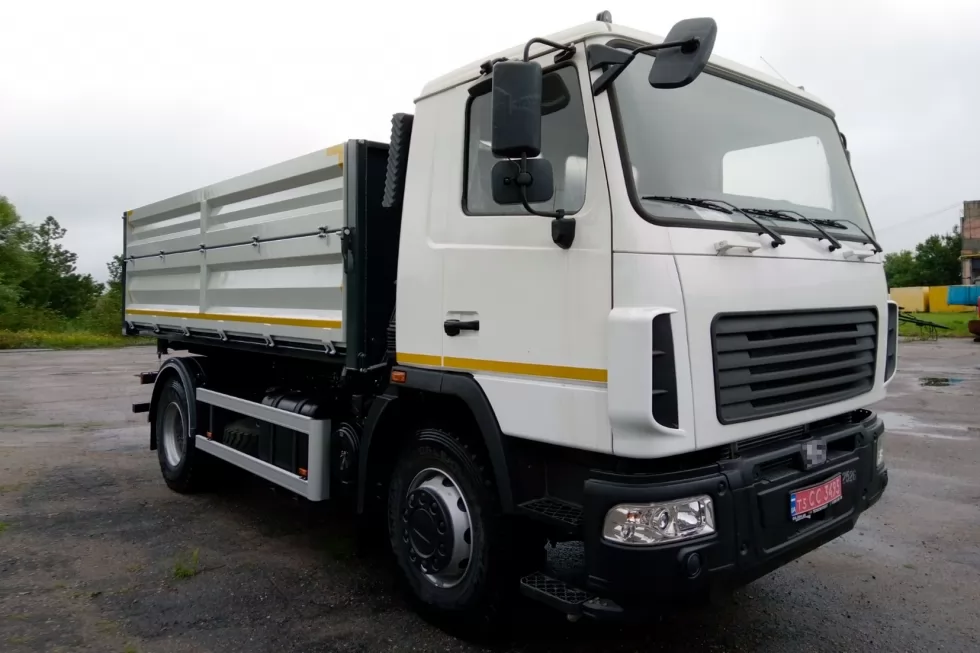 На базі давальницького МАЗ-5340 виготовлено 10-тонний самоскид Кошманівець, фото 1