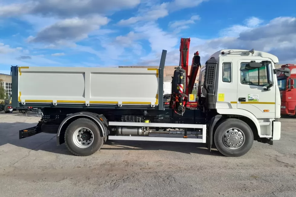 На базі JAC N200 виготовлено самоскид КОШМАНІВЕЦЬ з краном-маніпулятором, фото 6