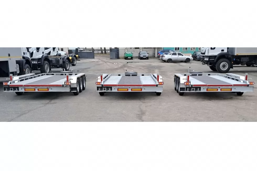 Виготовлено партію нових причепів для перевезення легкої будівельної техніки, фото 12