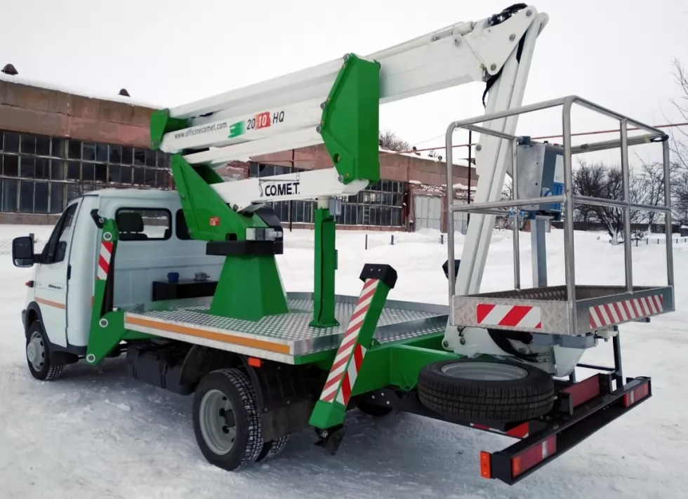 До краю виноробів вирушила італійська автовежа COMET 20 | 2 | 10 HQ JIB на базі ГАЗ-330202, фото 8
