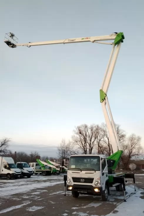 Вантажне шасі Hyundai EX8 - нова модель базового шасі для монтажу автовишок Comet, фото 16