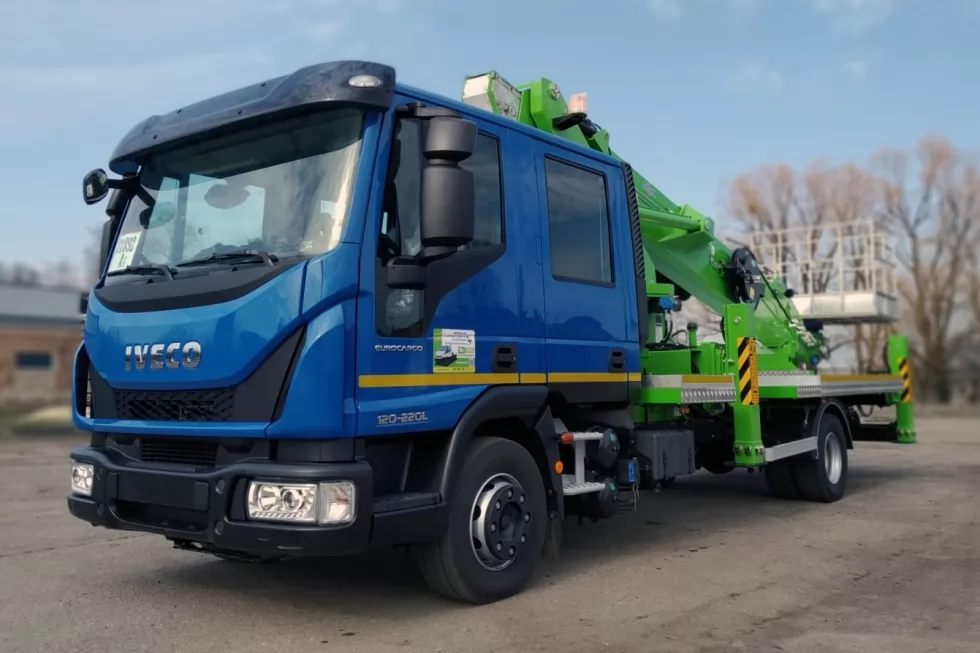 Техкомплект зібрав 34-метровий автогідропідйомник DASAN для Харківзеленбуду, фото 9