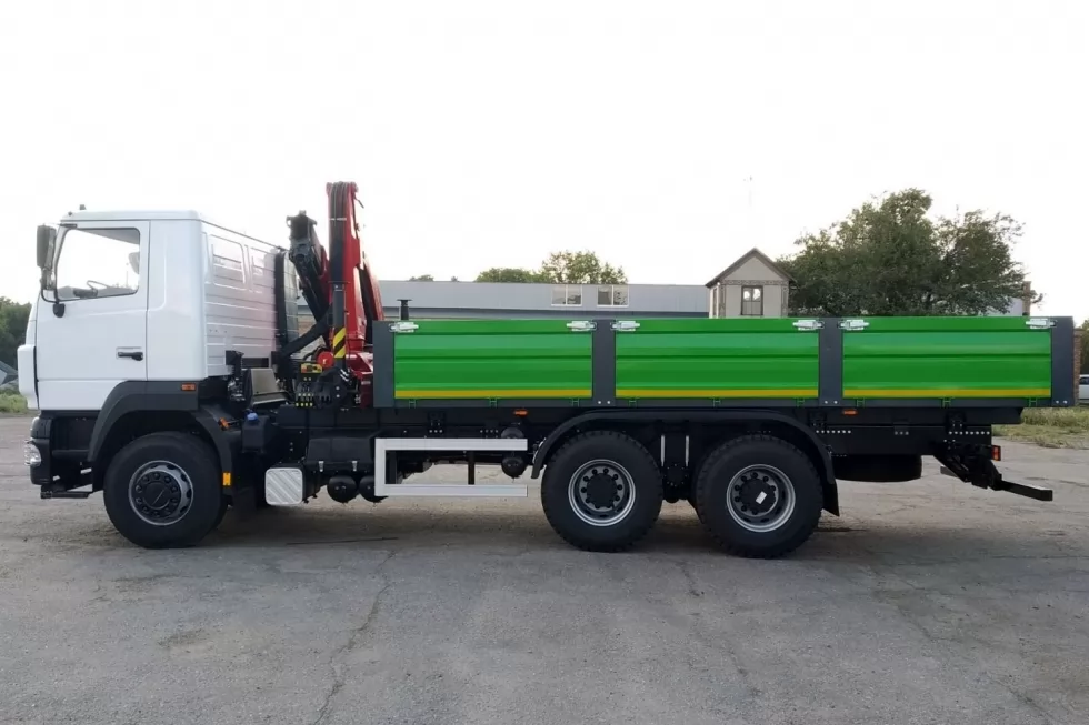 Виготовлено 2 бортові платформи з кранами-маніпуляторами Palfinger PK 15500 Performance, фото 6