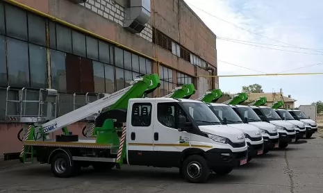 ДТЕК закупив партію автогідропідйомників Comet 18 м для Дніпробленерго та Донецькобленерго