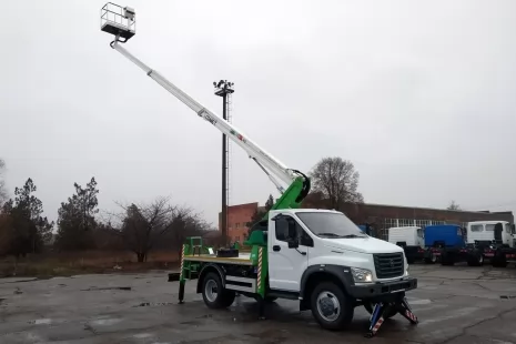 Виготовлено нову автовежу Comet 18 м на базі GAZON Next (HDC Белава)