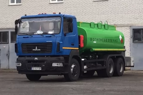 Виготовлено автоцистерну 12 куб.м на давальницькому шасі МАЗ-6501.