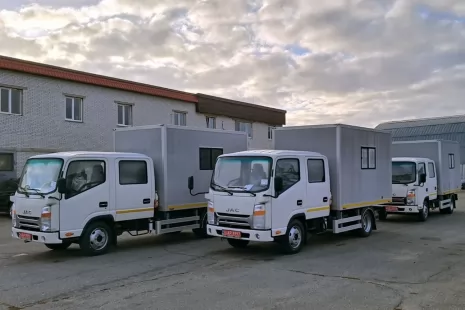 Відвантажено партію бригадних автомобілей на базі JAC N56DC