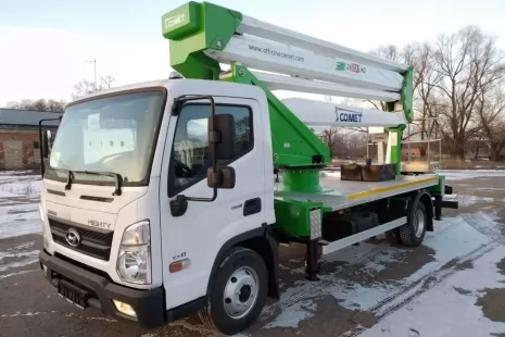 Вантажне шасі Hyundai EX8 - нова модель базового шасі для монтажу автовишок Comet